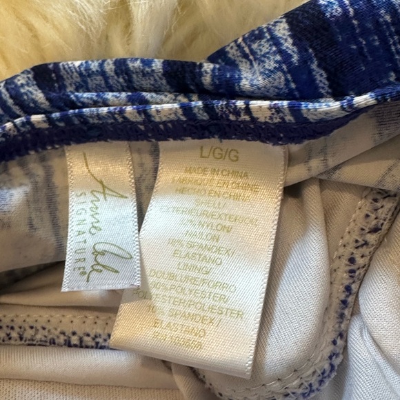 Anne Cole Blue Patterned Tankini Set - Picture 4 of 4